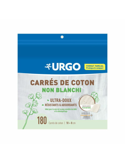 Carré de coton 10x8cm x180 Urgo