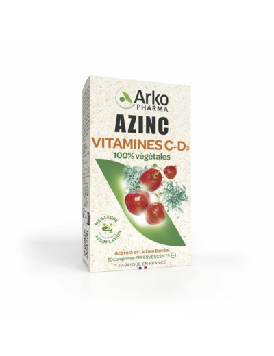 Vitamine C+D3 20 comprimés effervescents Arkovital Arkopharma