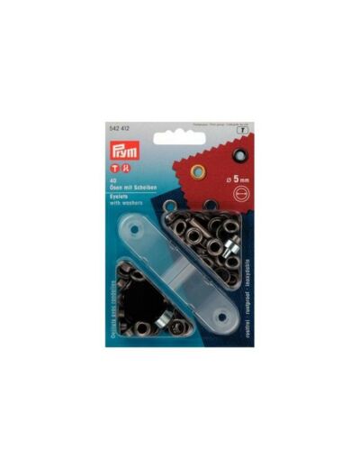 Œillets avec rondelles 5 mm - Bruni - Prym