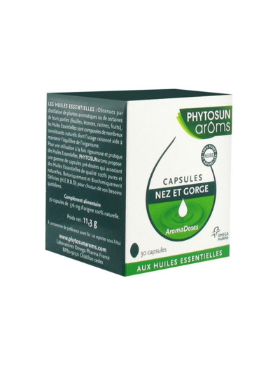 Nez Et Gorge Aroms 30 Capsules Phytosun Aroms