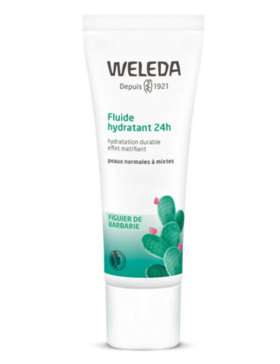 Fluide hydratant 24H 30ml Figuier De Barbarie Peaux normales à mixtes Weleda