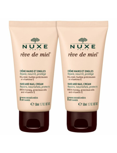 NUXE DUO CR MAINS REVE MIEL 2X50ML