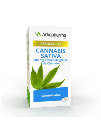 Cannabis Sativa x45 capsules Arkogélules Arkopharma