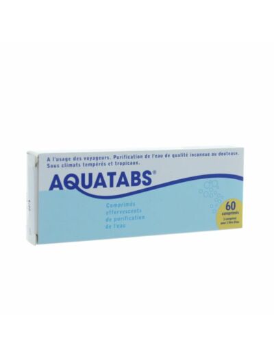 AQUATABS CPR PURIF EAU 1=1L B/60