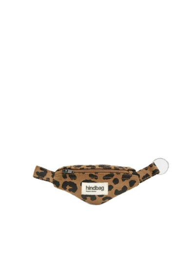 Hindbag Côme Porte Clés Sac Banane Léopard Cannelle