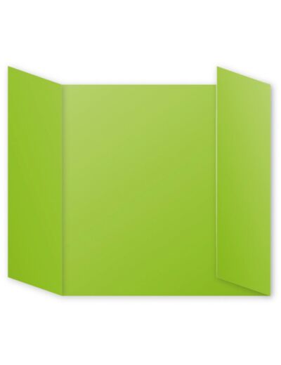 Cartes triptyques 160x160 mm "Pollen" - Vert menthe