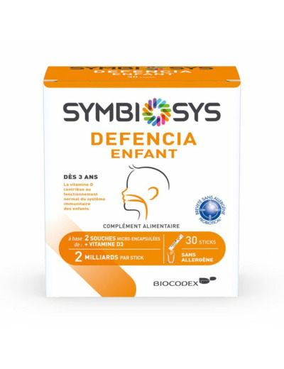 Defencia 30 Sticks Enfant avec Vitamine D Symbiosys