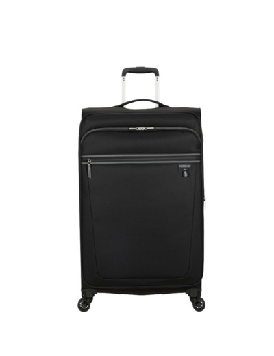 American Tourister Aerospin Valise 80 Cm Souple Extensible 4 Roues Black