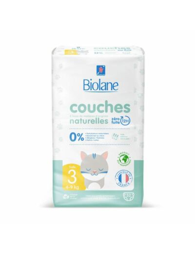 BIOLANE COUCHES ECOLOGIQUES T3 X52