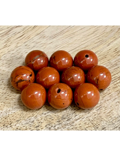 PERLES JASPE ROUGE