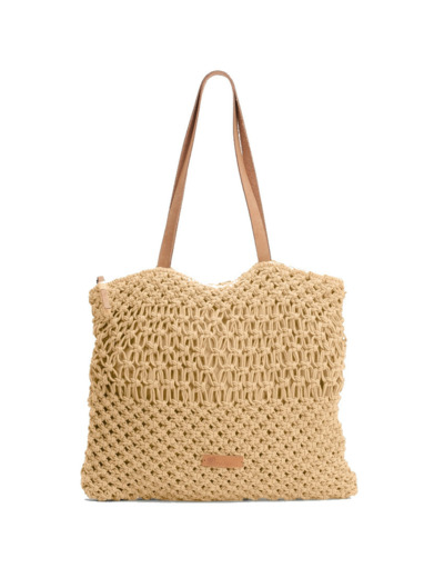 Biba Maldivas Sac Shopper Macramé Amarillo