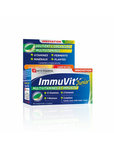 ImmuVit'4G Junior 30 comprimés Forté Pharma