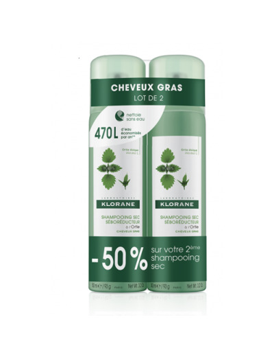 KLORANE SHP SEC ORTIEVIT E 2X150ML