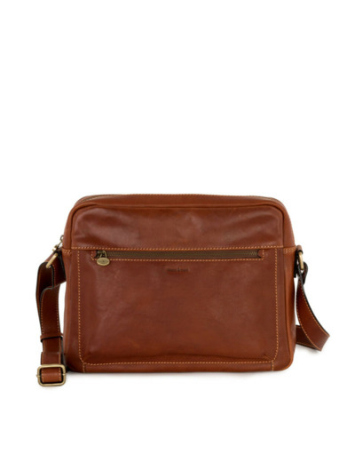 Gianni Conti Sac Business pour Pc 13" Flair Cuir Cognac