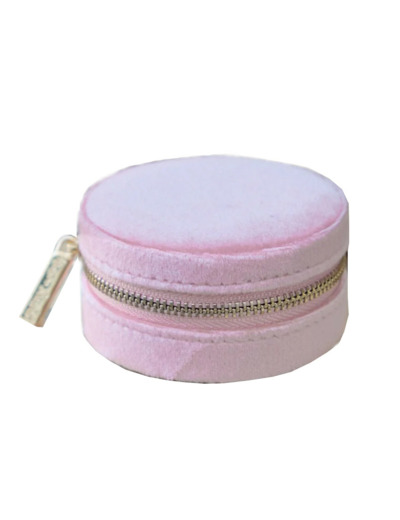 Maison Scarlett Boîte à Bijoux De Voyage Yvonne Velours Rose