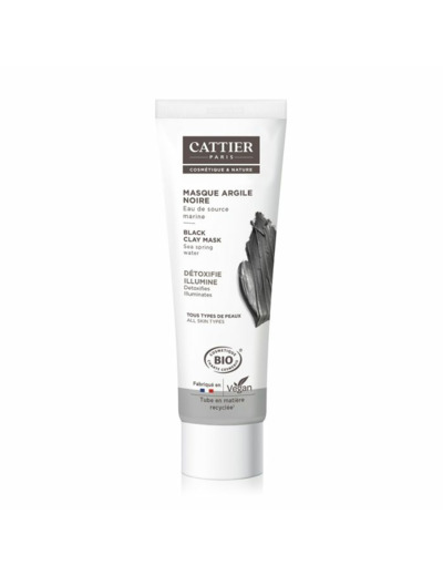 Masque Argile Noire Bio 100ml Cattier