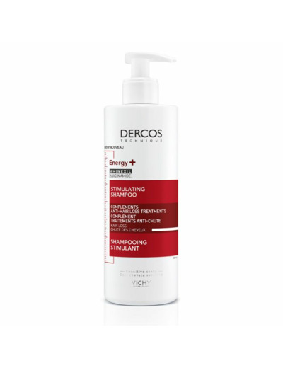 Shampooing Energy+ 400 ml Dercos stimulant anti-chute à l'Aminexil Vichy