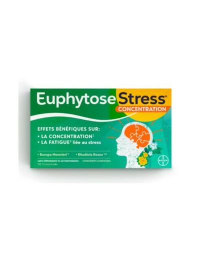 Zen 30 comprimés Euphytose Résistance physique et émotionnelle au stress Bayer
