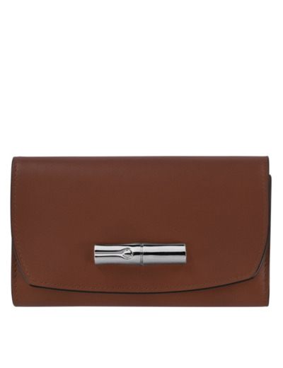 Longchamp Roseau Portefeuille Ebène