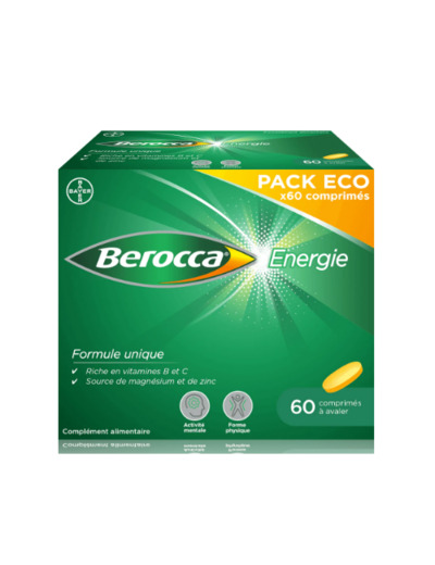 Energie 60 Comprimés Berocca Bayer