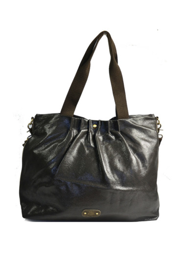 Mila Louise Maena LX1 Sac Shopping Irisé Fumé Kaki