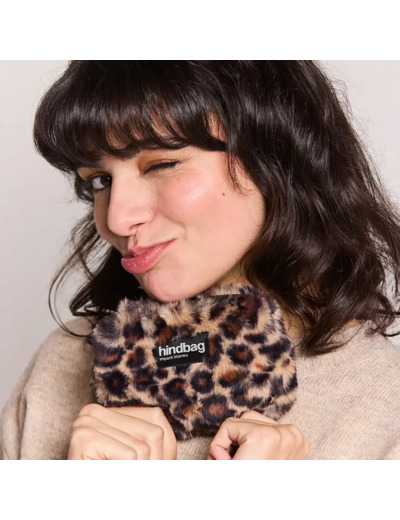 Hindbag Lili Petit Porte-Monnaie Fausse Fourrure Léopard