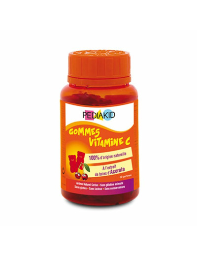 Gommes Vitamine C Gout Cerise 60 Oursons Pediakid