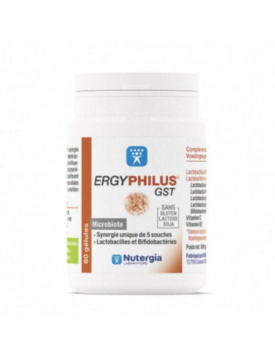 Microbiote Gst 60 gélules Ergyphilus Nutergia
