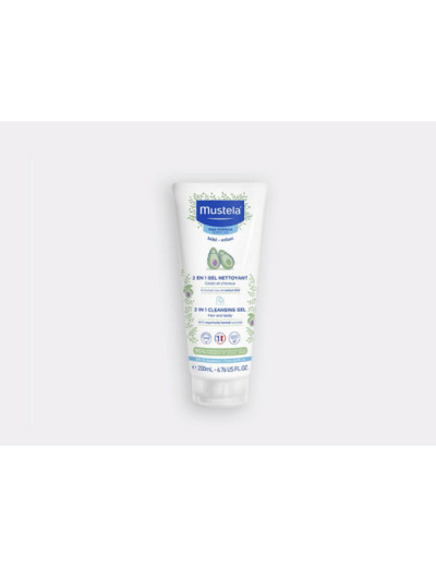 Gel Nettoyant 2 En 1 Corps Et Cheveux Peaux Normales 200 ml Mustela