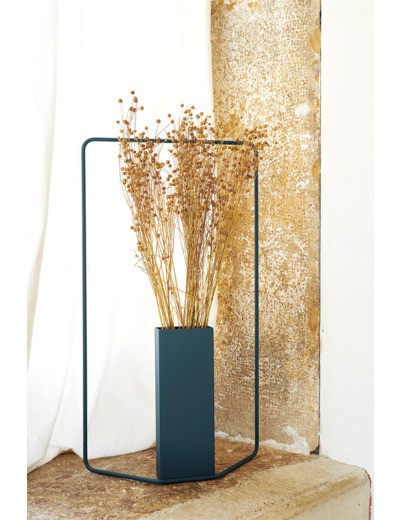 Vase ITAC rectangulaire - Bleu Acapulco
