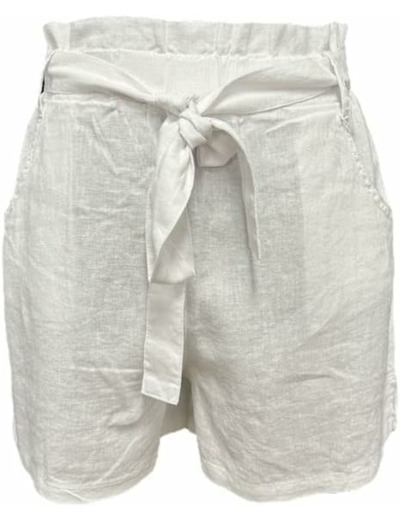 SHORT LINEN, WHITE, XL