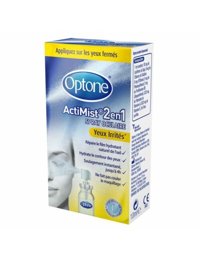 Spray Oculaire Actimist 2en1 Yeux Irrites 10ml Optone