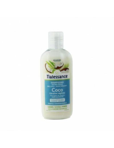 Shampooing Brillance Et Keratine Vegetale 100ml Coco Natessance