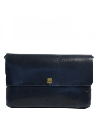 Yolète Andy Sac Pochette Cuir Primavera Navy