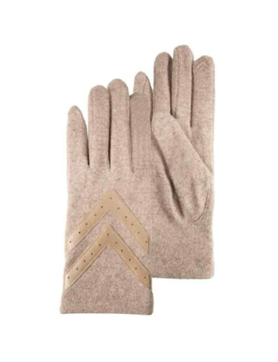 Isotoner Gants Femme Laine Beige