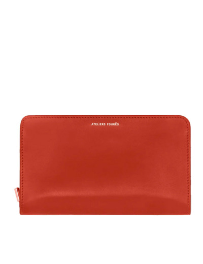 Ateliers Fourès Calista Perséphone Grand Portefeuille H68 Orange
