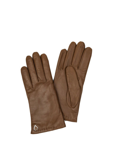 Lancaster Gants Femme En Cuir Et Cachemire Taille 7 Camel