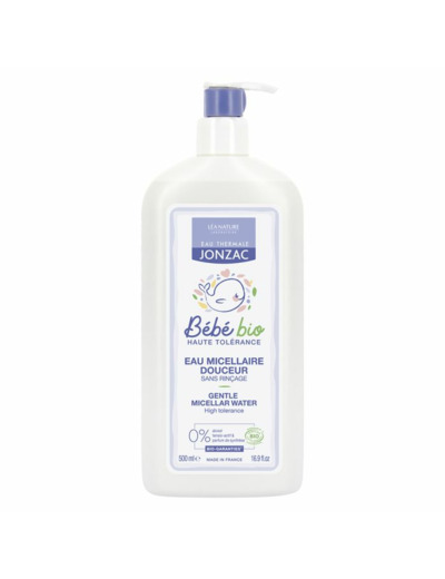 Eau Micellaire Douceur Nettoyante Bio Bebe 500ml Eau thermale Jonzac