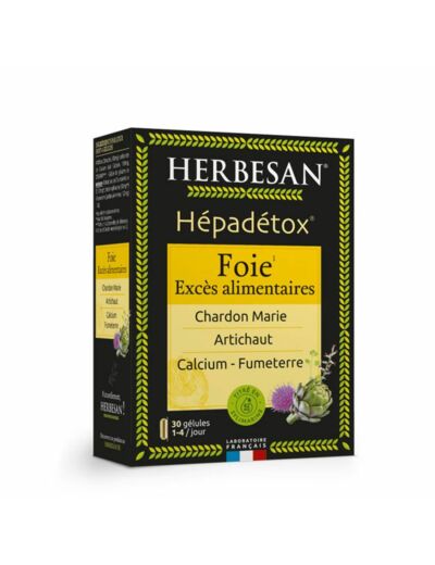 HERBESAN HEPADETOX 30 GELULES