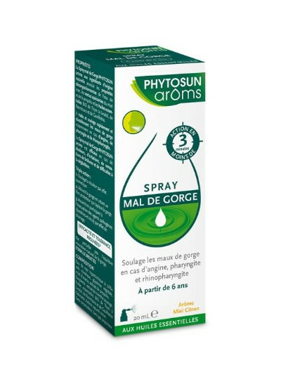 Aroms Spray Mal De Gorge 15 ml Phytosun Aroms