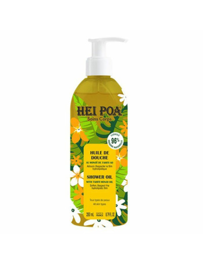 Huile de Douche au Monoi de Tahiti 250ml Hei Poa