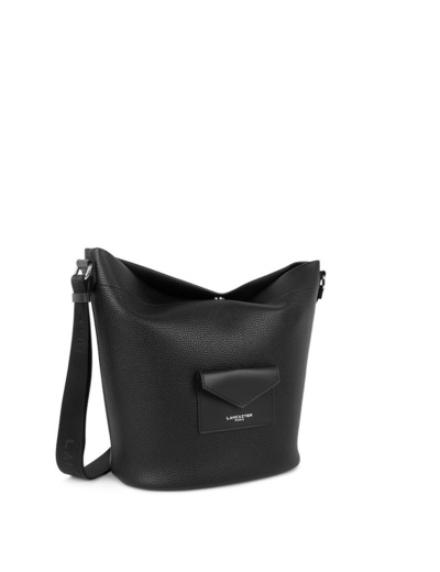 Lancaster Maya Double Kba Sac Seau En Cuir 517-107 Noir