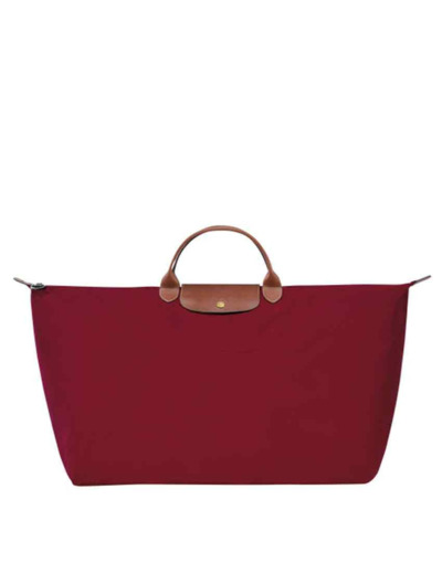 Longchamp Le Pliage Original Sac de Voyage M Rouge