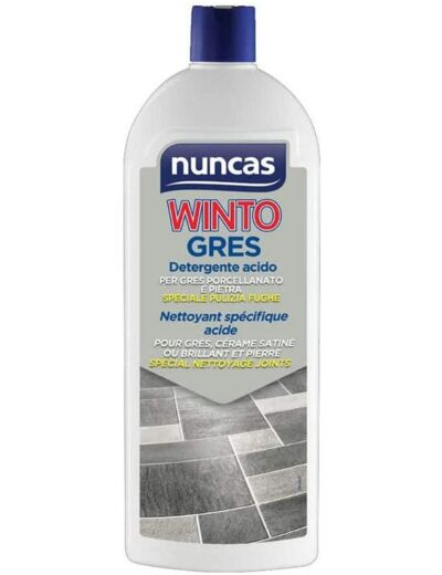 Nuncas Italia S.p.A. Winto Nettoyant Acide pour Grès Cérame/Pierre Flacon 1 L