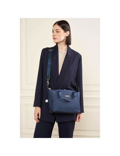 Lancaster Basic Vita Sac A Main 510-81 Bleu Foncé