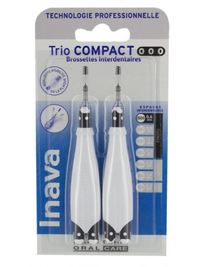 Brossettes Interdentaires 0.6mm Trio Compact Inava