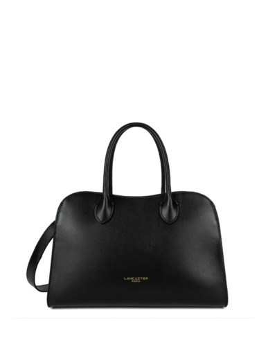 Lancaster Donna Hopper Sac Porté Main En Cuir Lisse 531-121 Noir