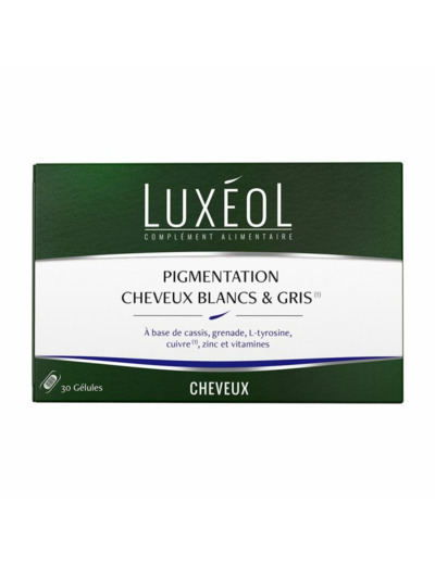 Pigmentation Cheveux Blancs & Gris 30 gélules Luxeol