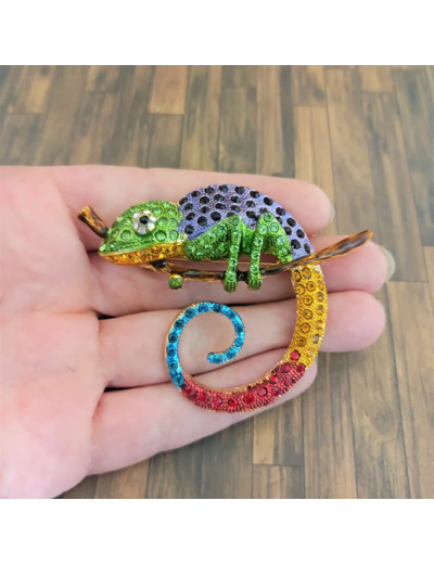 Broche caméléon 1