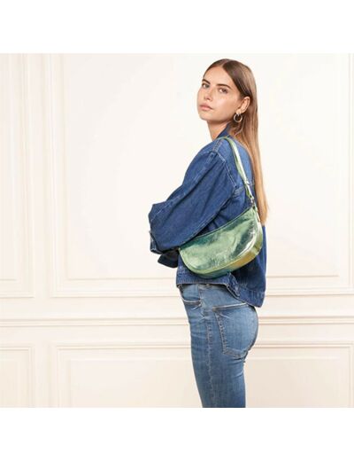 Lancaster Fashion Firenze Sac Demi Lune 480-042 Vert Iris